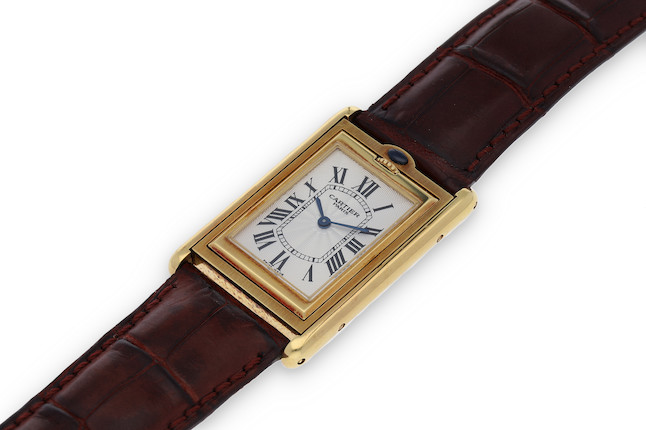 Cartier tank basculante outlet gold