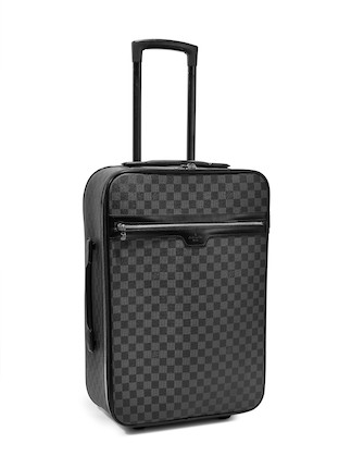 louis vuitton luggage grey