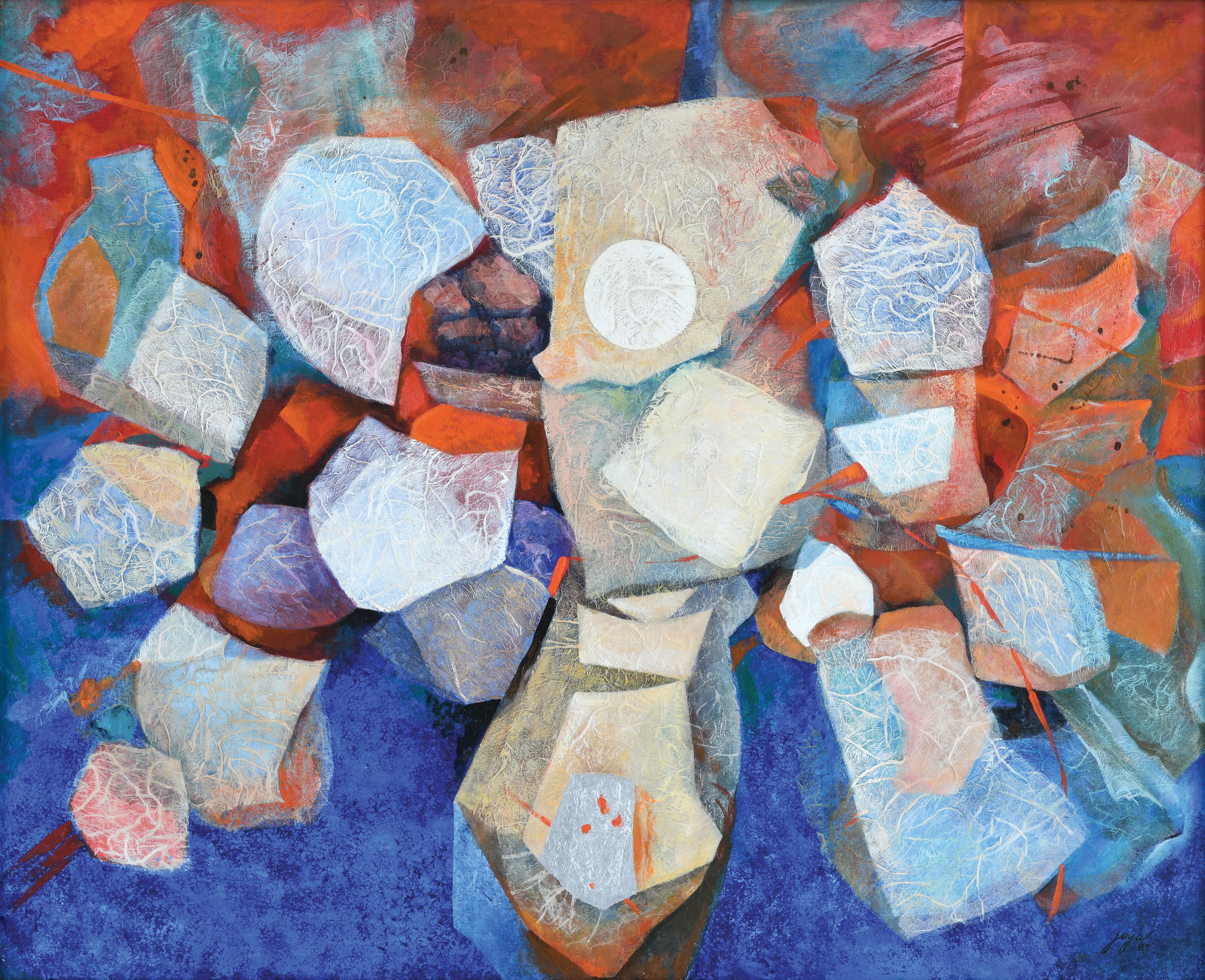 Bonhams : José Joya (Filipino, 1931-1995) Quiet Harbour, image size:3542x2880