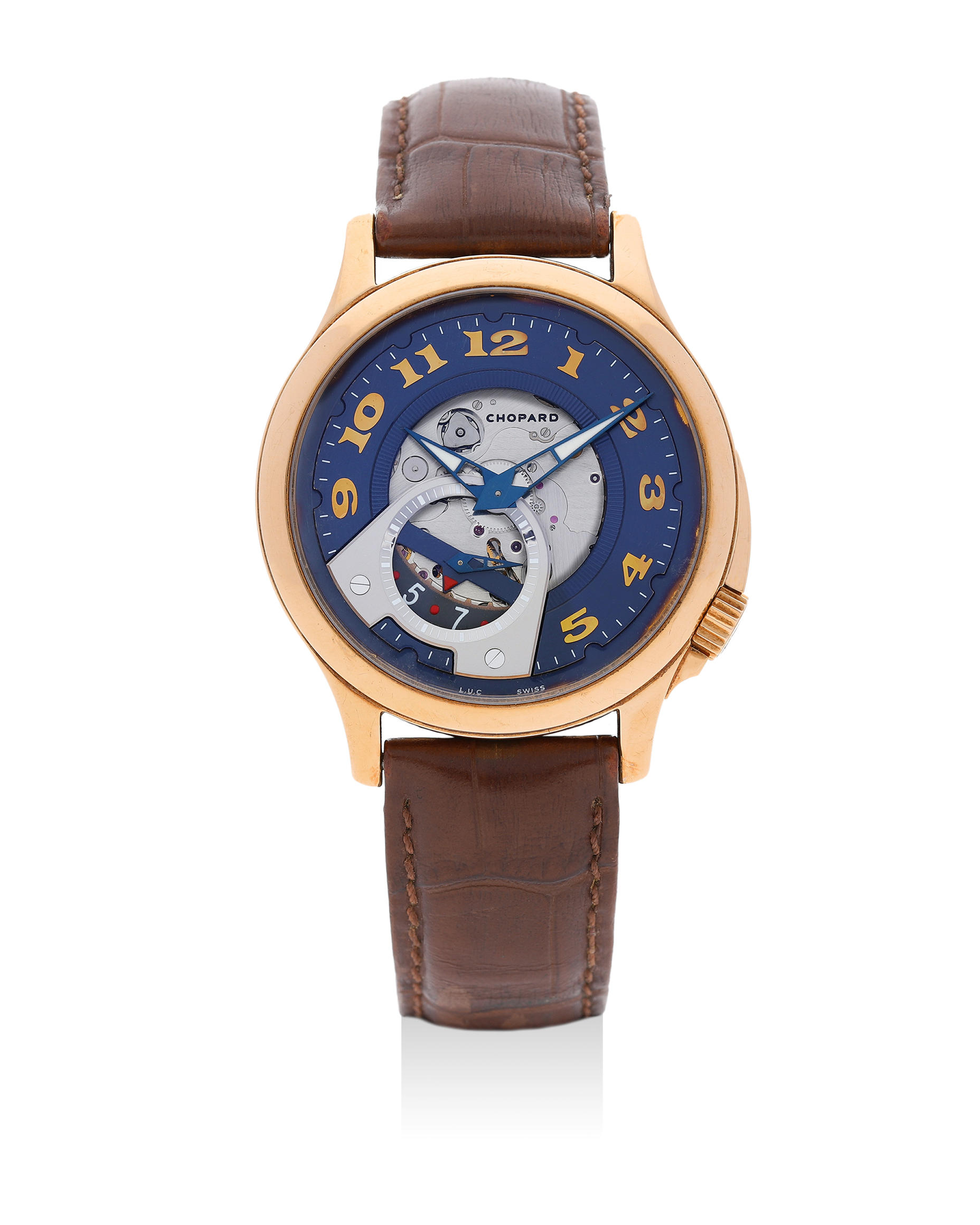 Bonhams : Chopard. A Pink Gold L.U.C Tech Twist Limited Edition Wristwatch,  11560473, No.18/250, With box