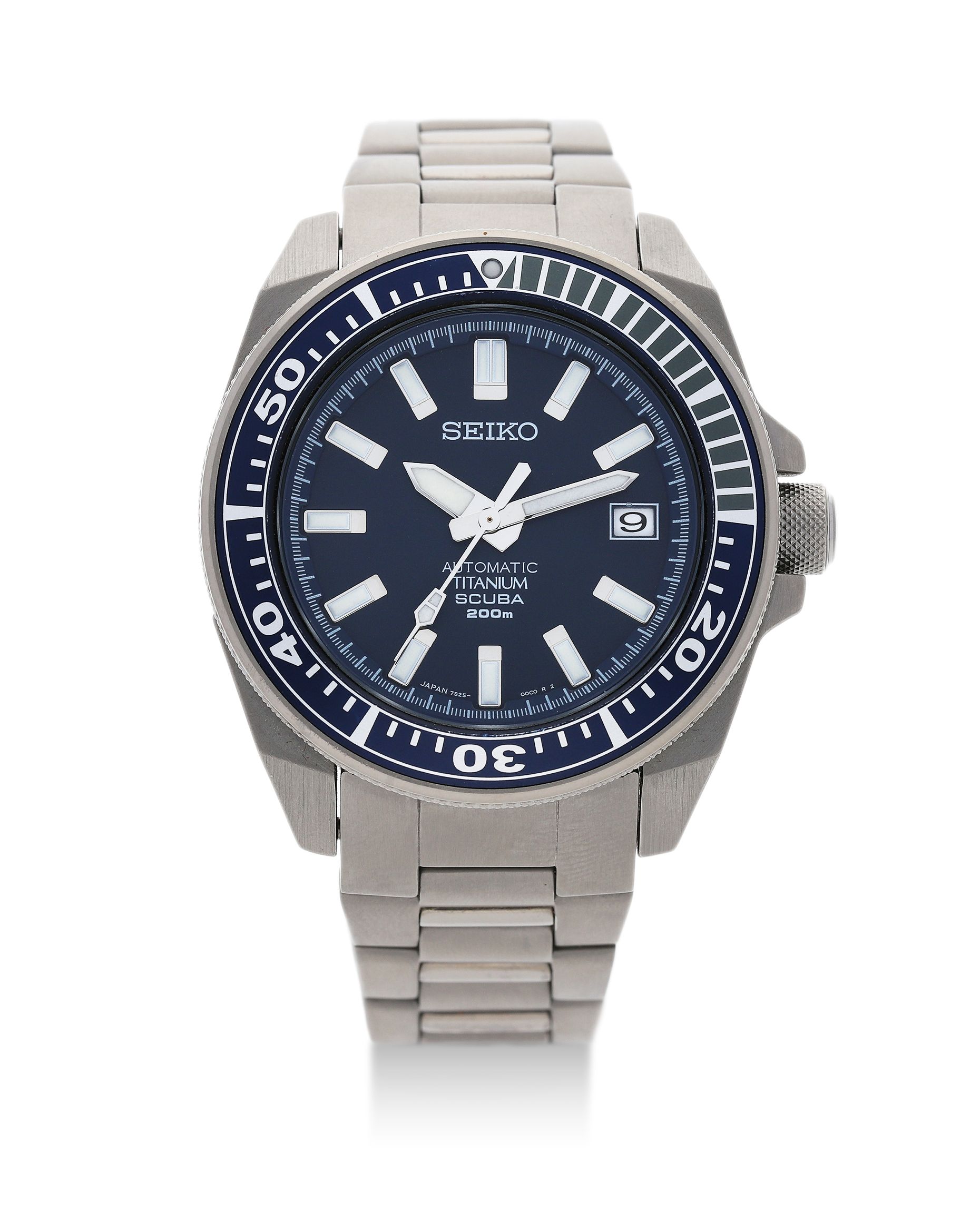 Bonhams A Titanium Automatic Diver's Calendar Bracelet