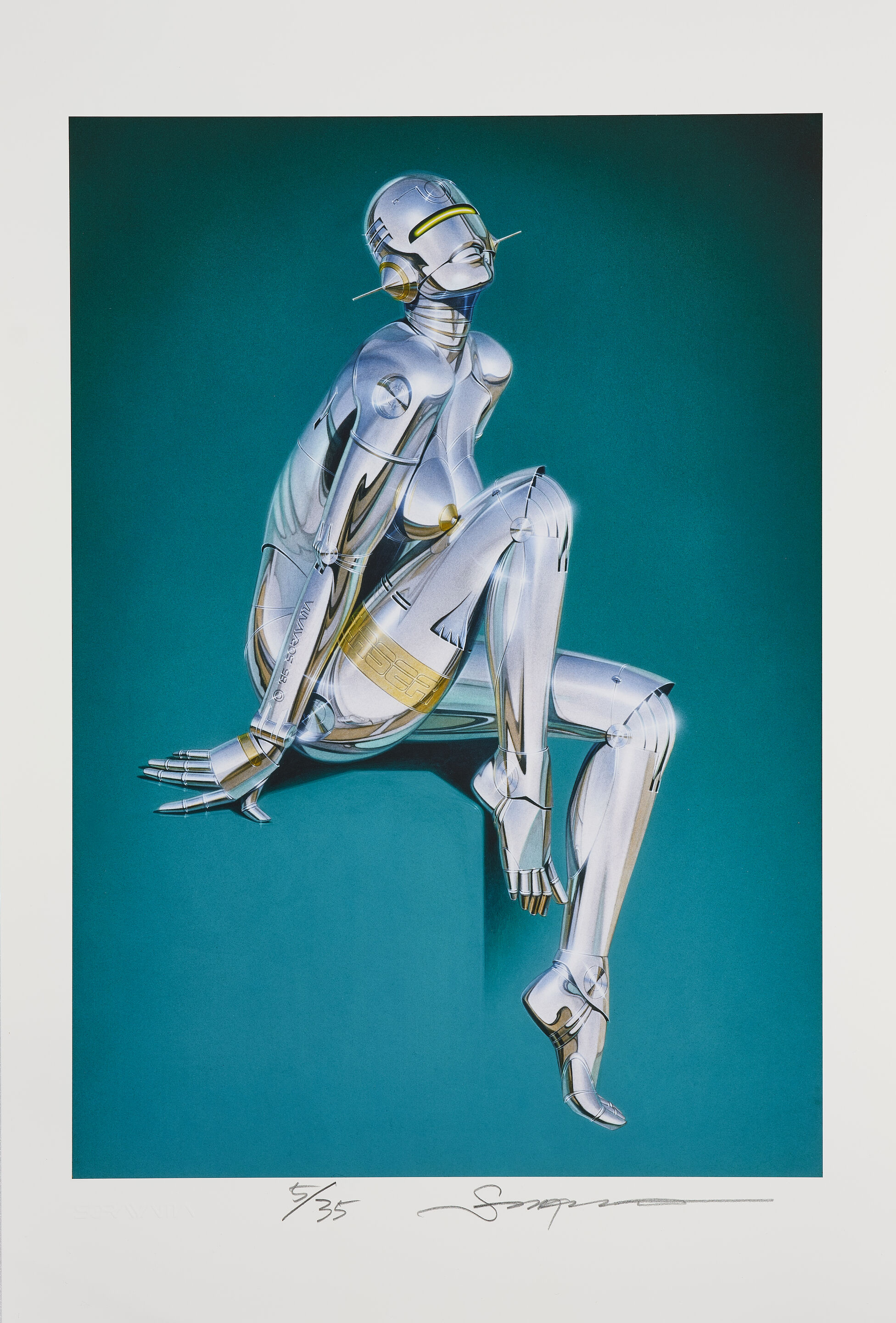 Bonhams : Hajime Sorayama (Japanese, born 1947) Untitled (Sitting 