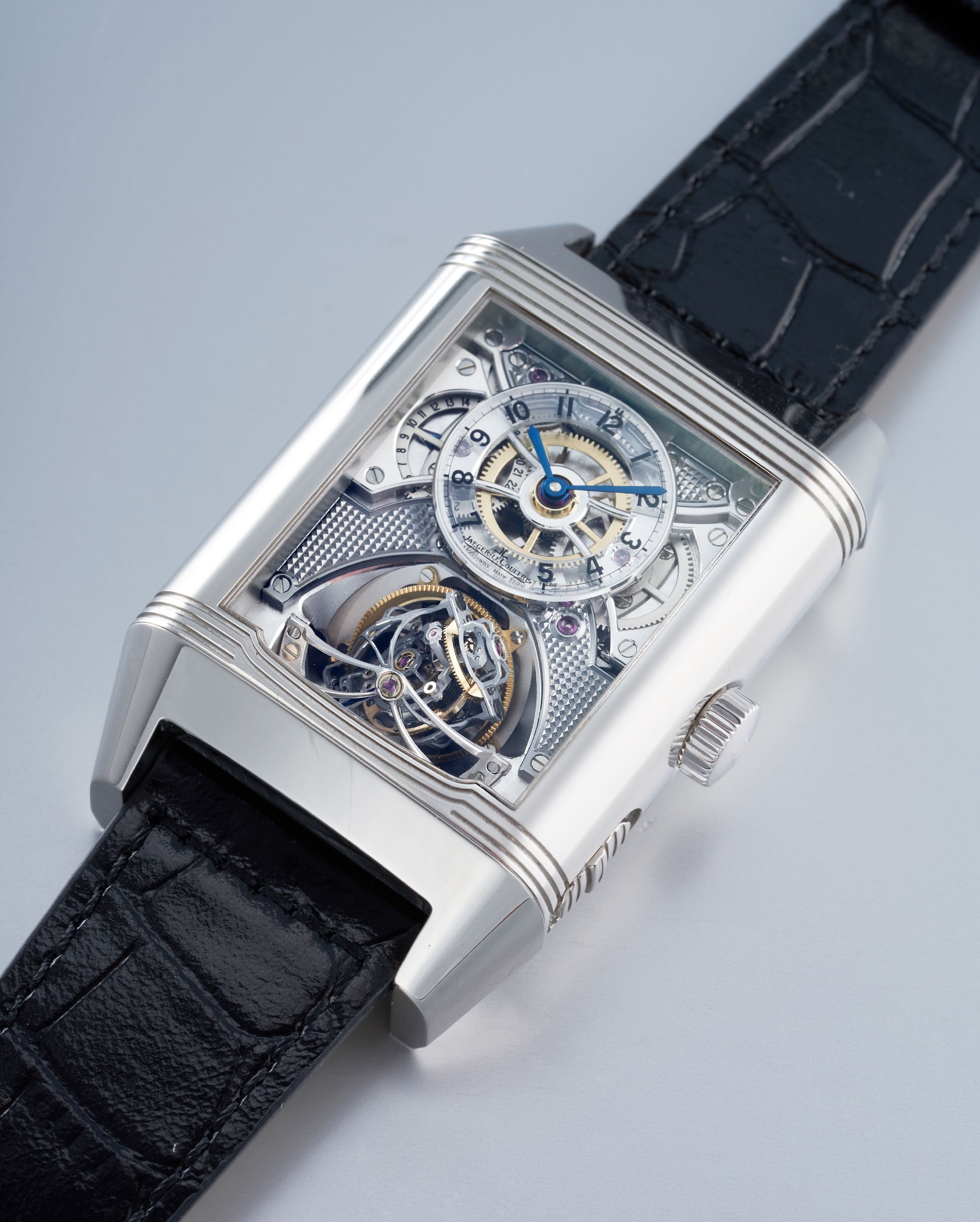 Tourbillon Orologi Jaeger Lecoultre Reverso Bonhams A Platinum - Main Image
