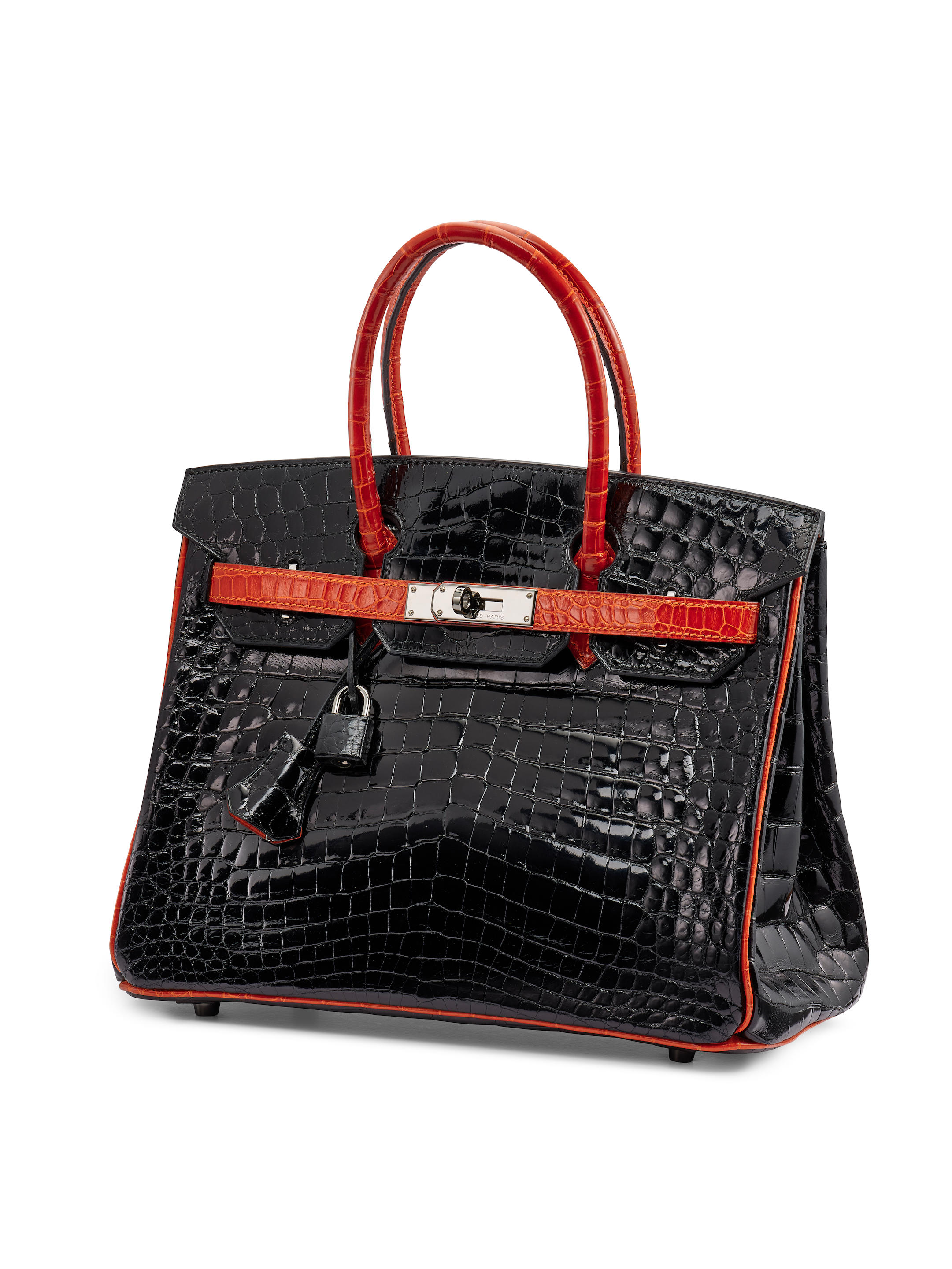 hermes black crocodile birkin bag