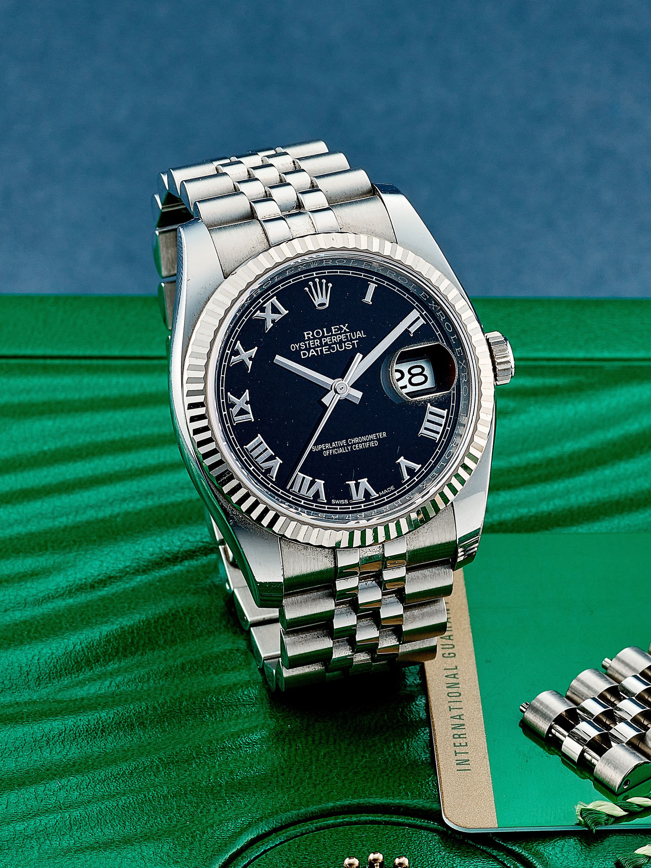 Bonhams ROLEX DATEJUST, A STAINLESS STEEL BRACELET - Main Image