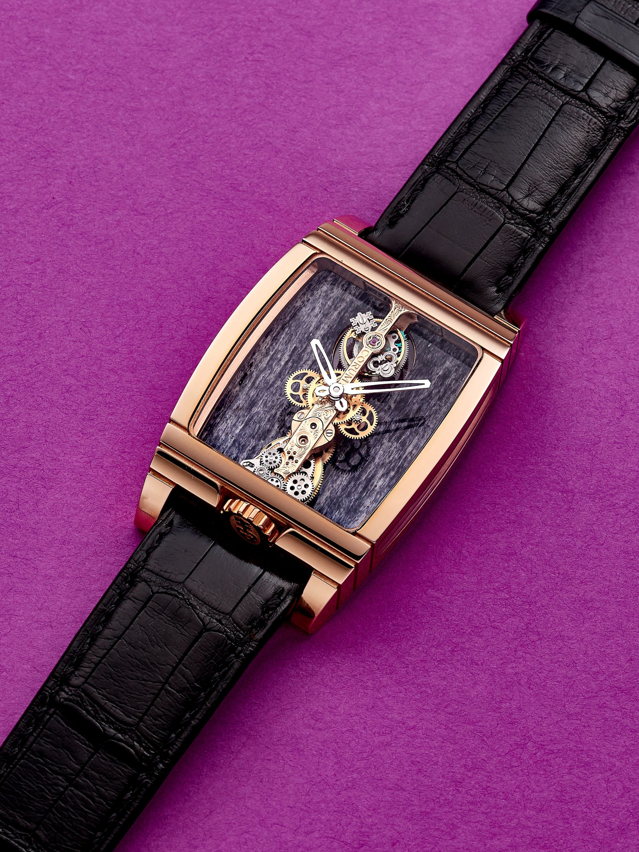 Bonhams CORUM GOLDEN BRIDGE PIECE UNIQUE, A