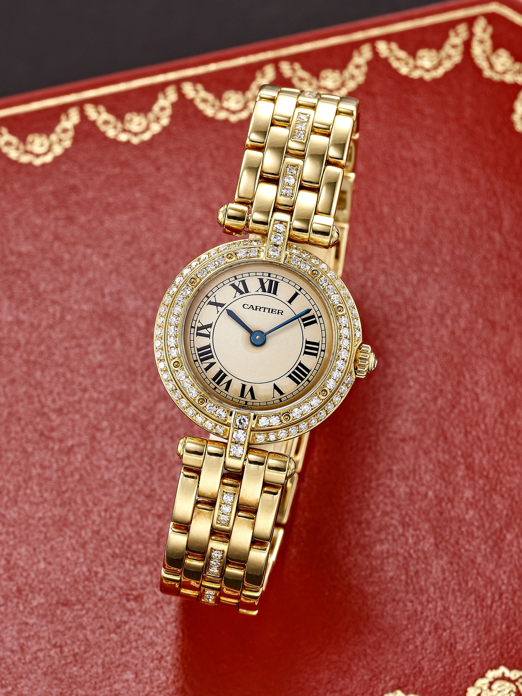 Montre-bracelet Chandler #8050 Pour Femme - Plaquée Or, Mouvement à Quartz, Look Moderne
